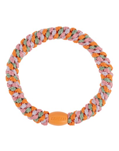 BonDep - Knekki haarelastiek Mix Orange pistacio glitter