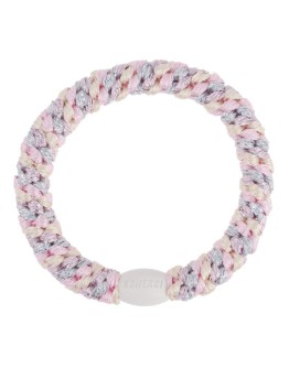BonDep - Knekki haarelastiek Mix Silver pink glitter