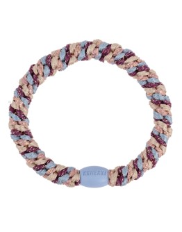 BonDep - Knekki haarelastiek Mix Light blue grape glitter