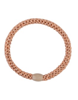 BonDep - Knekki haarelastiek Slim rosegold glitter