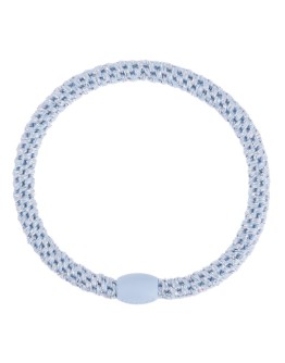 BonDep - Knekki haarelastiek Slim Sea blue glitter
