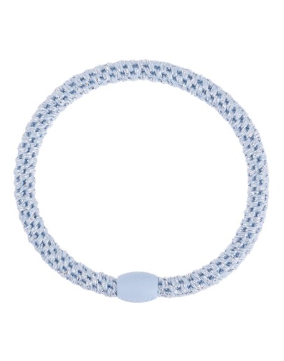BonDep - Knekki haarelastiek Slim Sea blue glitter