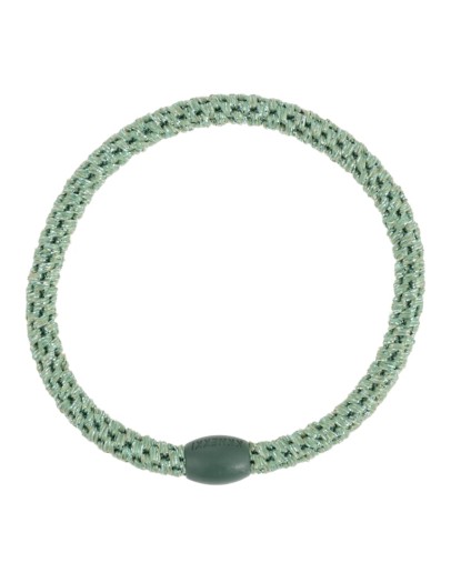 BonDep - Knekki haarelastiek Slim Pistacio glitter