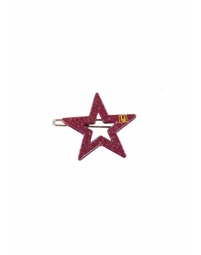 BonDep - Haarspeld Star clip - Aubergin gloss
