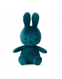 BON TON TOYS - Miffy Sitting Velvetine Opal Blue – 23 cm