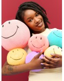 BON TON TOYS - Smiley ECO Fuzzy Bright coral - 13 cm