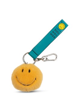 BON TON TOYS - Smiley ECO Fuzzy Bag Charm Yellow - 7 cm
