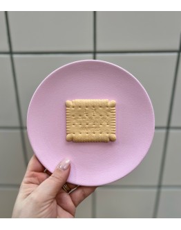 Wandbord 3D - Lu koekje - Lichtroze
