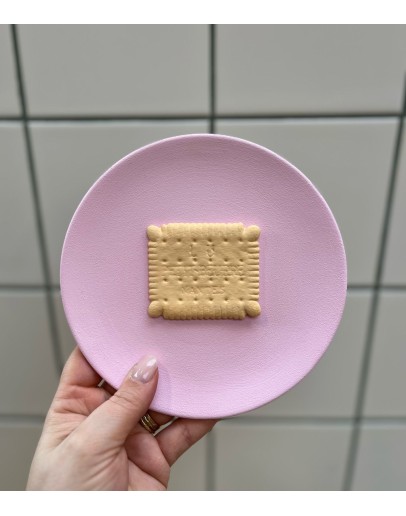 Wandbord 3D - Lu koekje - Lichtroze