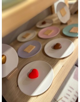 Wandbord 3D - Choco hart