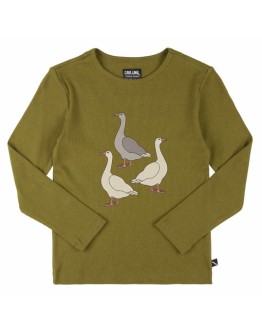 CARLIJN Q - Goose longsleeve with print ribbed