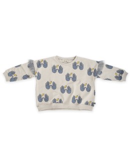 CARLIJN Q - Magic - Girls sweater with tule ruffles