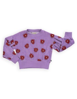 CARLIJN Q - Dahlia - Girls sweater velvet puffed sleeves
