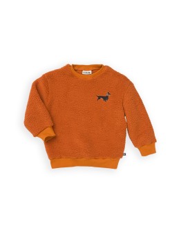 CARLIJN Q - Dachshund - Sweater with embroidery - Brown