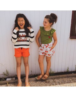 CARLIJN Q - Cherry - Shorts with pockets print