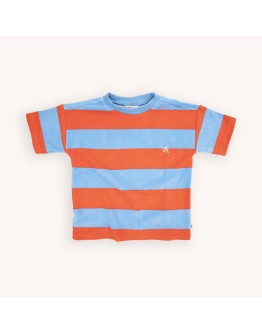 CARLIJN Q - Stripes Red/Blue - T-Shirt Oversized
