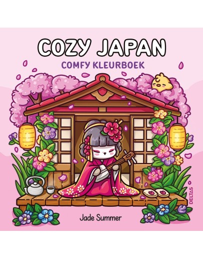 KLEURBOEK - Cozy Japan - Cute & Comfy kleurboek Jade Summer KLEURBOEK - Cozy Japan - Cute & Comfy kleurboek Jade Summer