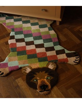 DOING GOODS - Vloerkleed Klein - Archie Geruite Beer 