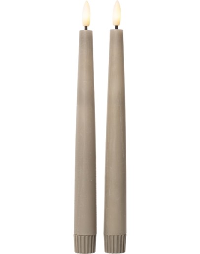 C'EST BON - Ledkaarsen set rustic grey