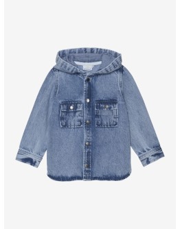 ENFANT - Jeans hooded cardigan - Light denim blue