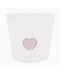 OPJET - Glas met 3D hart roze