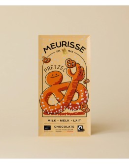 MEURISSE - Biologische Melkchocolade met Pretzels (100g)