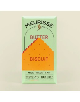 MEURISSE - Biologische melkchocolade met boterkoekje (100 g)