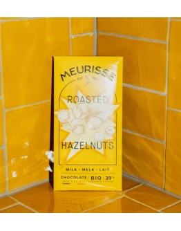 MEURISSE - Biologische melkchocolade met geroosterde hazelnoten (100 g)