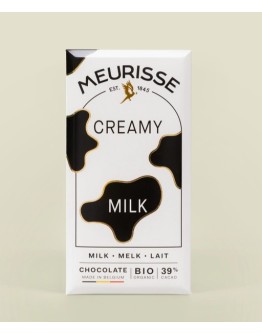 MEURISSE - Biologische melkchocolade met romige melk (100 g)