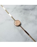 ATELIER MAÏ MARTIN - Armband rond leer - Nude