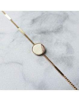 ATELIER MAÏ MARTIN - Armband rond leer - Wit