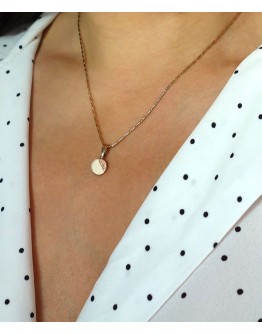 ATELIER MAÏ MARTIN - Ketting rond leer - Koraal