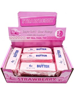 SQUISHY - Butter Strawberry Slow Rising 1 - 13 cm