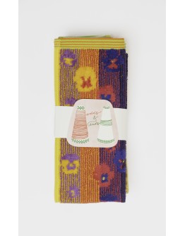 FOEKJE FLEUR - Odds & ends Guest towel duo #54 pansy velour