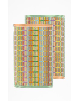 FOEKJE FLEUR - Odds & ends Guest towel duo #70 Criss cross