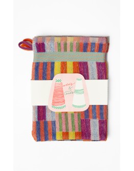 FOEKJE FLEUR - Odds & ends wash cloth trio #72 tulip quilt