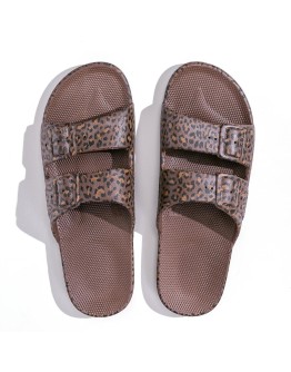 FREEDOM MOSES - Slippers Wildcat Choco