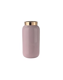 GIFTCOMPANY - Saigon Vase with metal ring - Mini 9,5cm - Pastel lilac/gold