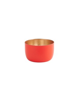GIFTCOMPANY - Windlicht Madras S - Neon red/gold