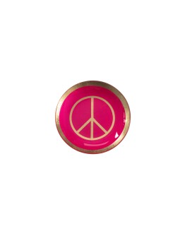 GIFTCOMPANY - Love plate - Peace Neon pink