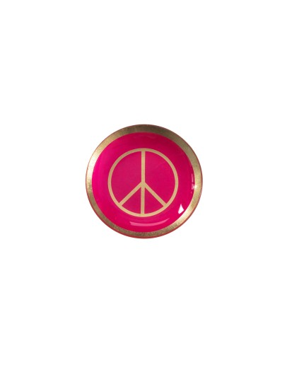 GIFTCOMPANY - Love plate - Peace Neon pink