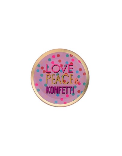 GIFTCOMPANY - Love plate - ove, Peace & Konfetti