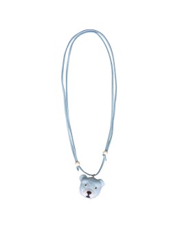 GLOBAL AFFAIRS - Necklace Woolfelt Bear Blue