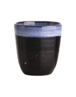 GUSTA - Mok Zwart/blauw 180 ml