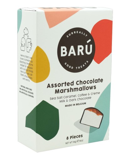 BARÚ - Marshmallows melkchocolade gesorteerd - 114g