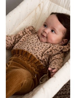 HOUSE OF JAMIE - Baby Ruffled Jumper - Beige leo