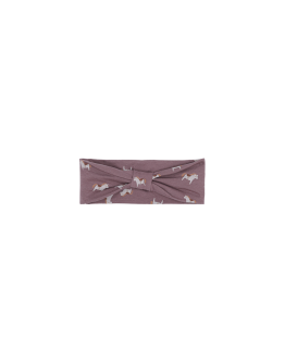 HOUSE OF JAMIE - Bow Tie Headband - Plum Dala Horse
