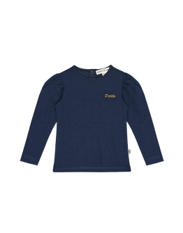 HOUSE OF JAMIE - Longsleeve met pofmouw - Classic Blue Pointelle