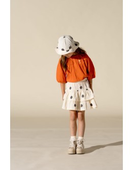 HOUSE OF JAMIE - Ruffled Skirt - Granite dots