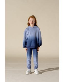 HOUSE OF JAMIE - Hoodie - Dip Dye Slate Blue